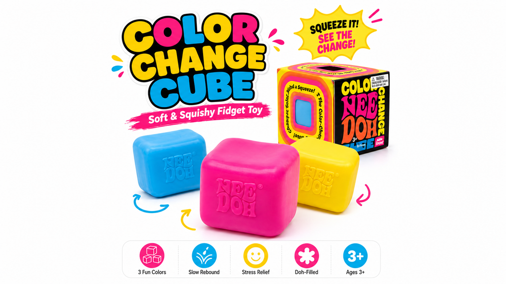 NeeDoh Colour-Change Cube — Random Colour