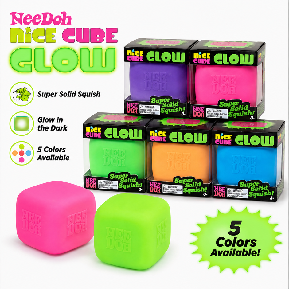NeeDoh Nice Cube Glow — Random Colour