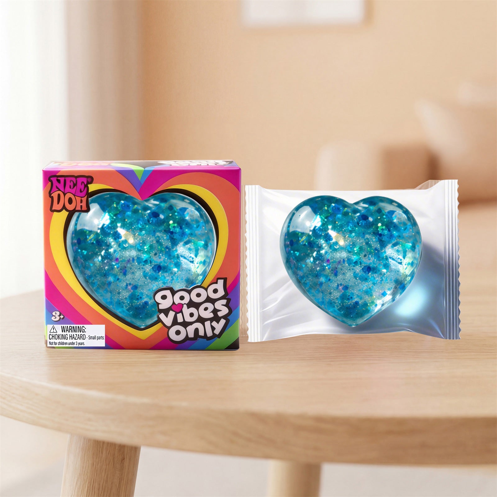 NeeDoh Heart Shaped Squishy Toy