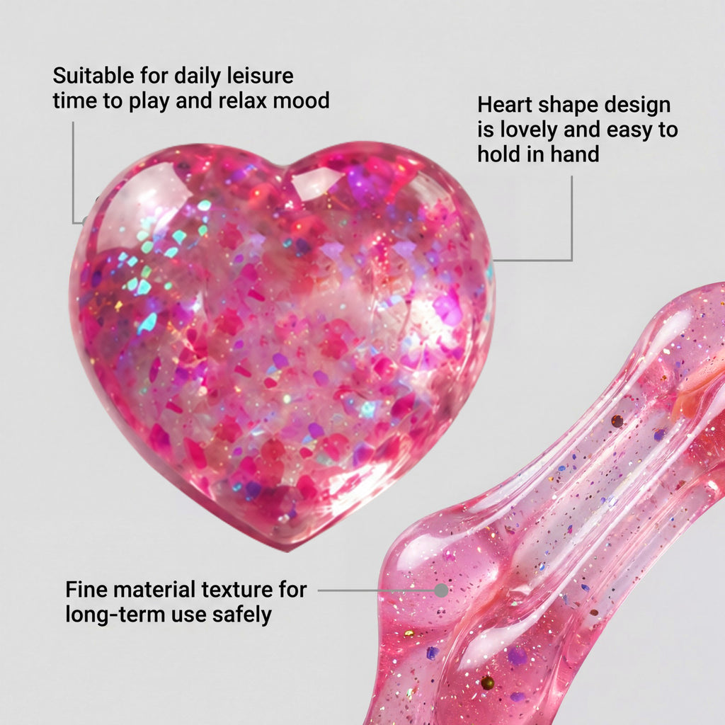 NeeDoh Heart Shaped Squishy Toy