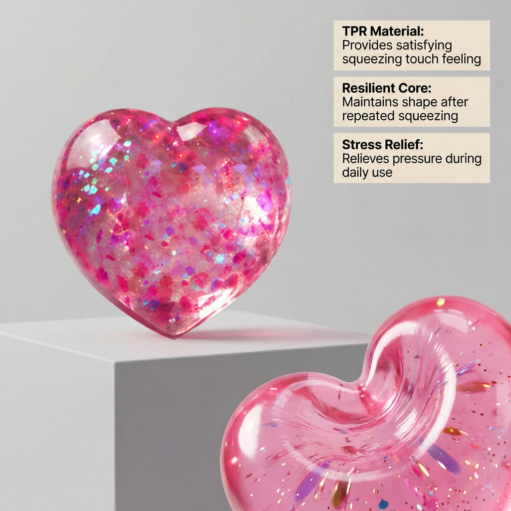 NeeDoh Heart Shaped Squishy Toy