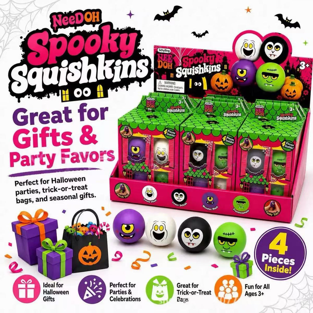 Halloween Ghost Squishy — Spooky Stress Relief Squeeze Toy