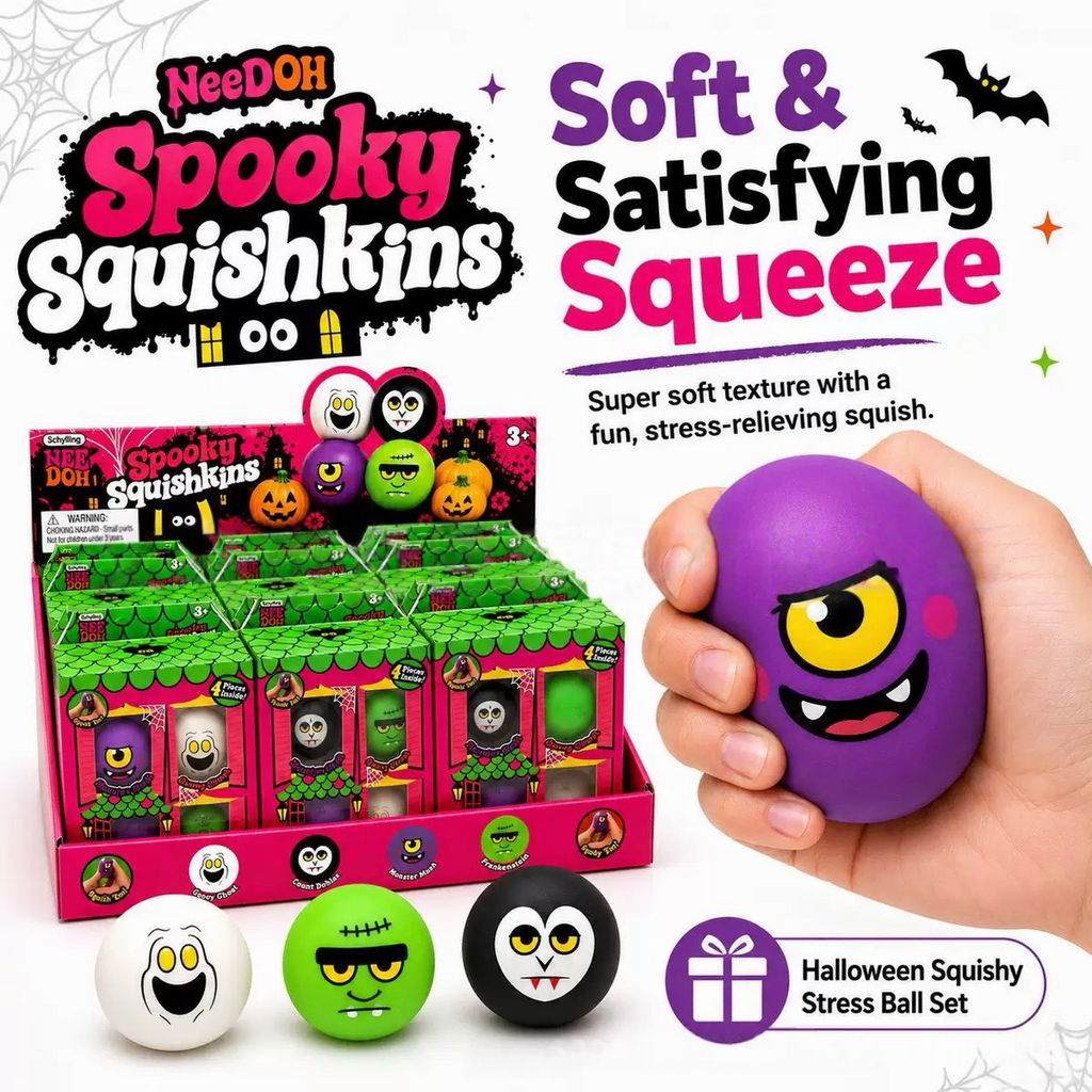 Halloween Ghost Squishy — Spooky Stress Relief Squeeze Toy