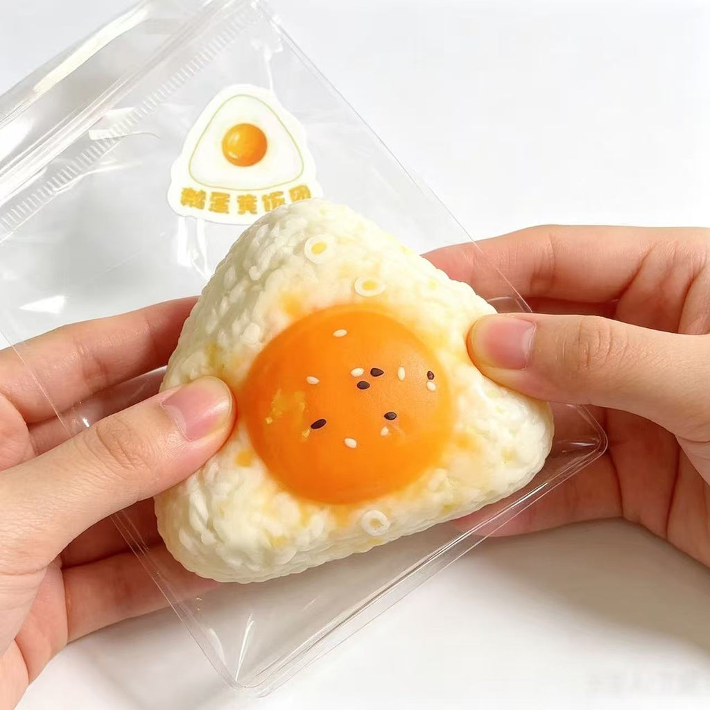 Fried Egg Rice Ball Squishy