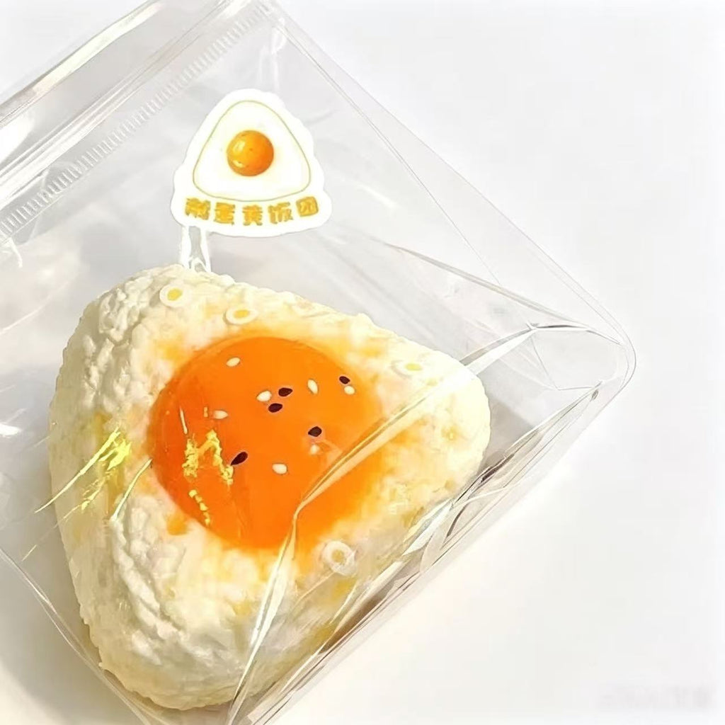 Fried Egg Rice Ball Squishy