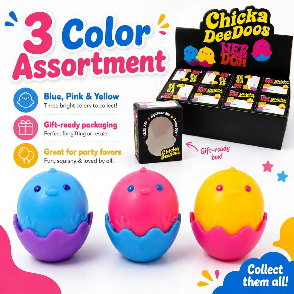 Chick Egg Squishy — Peelable Shell Stress Relief Squeeze Toy