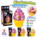 Glitter Ice Cream Squishy — Maltose Stress Relief Squeeze Toy