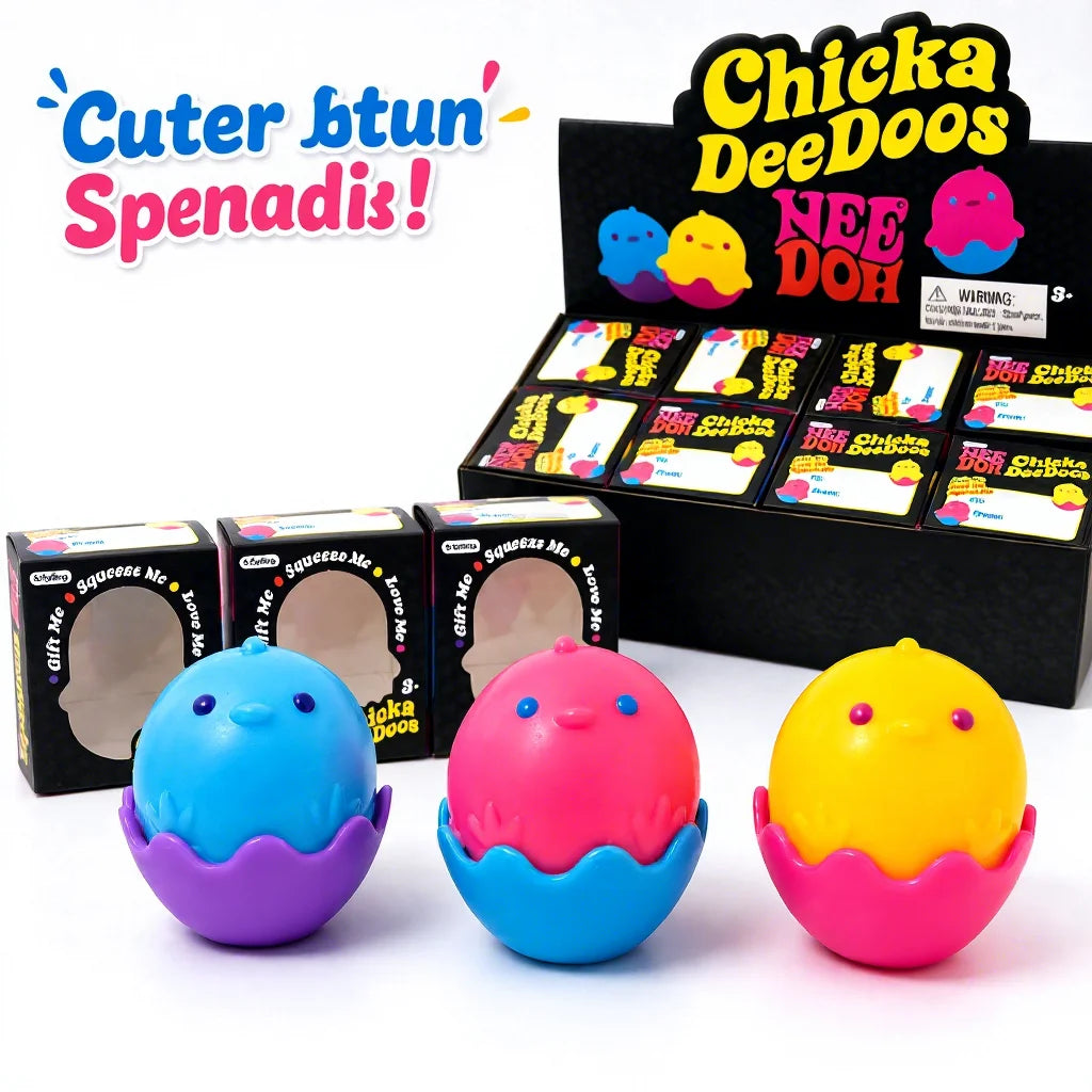 Chick Egg Squishy — Peelable Shell Stress Relief Squeeze Toy