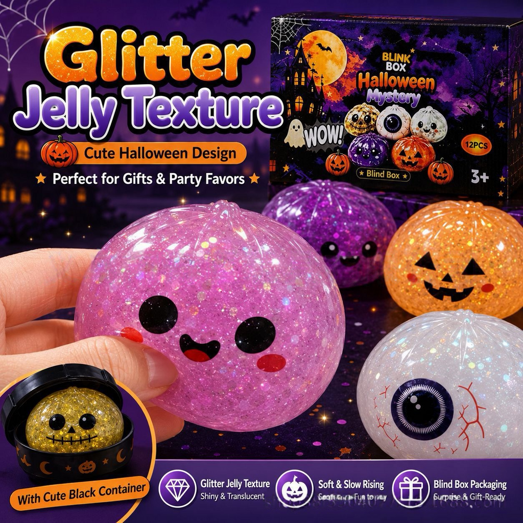 Halloween Dumpling Blind Box Squishy — ASMR Stress Relief Squeeze Toy