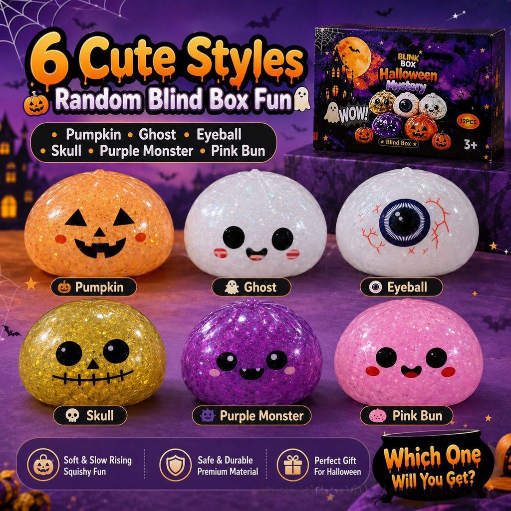 Halloween Dumpling Blind Box Squishy — ASMR Stress Relief Squeeze Toy
