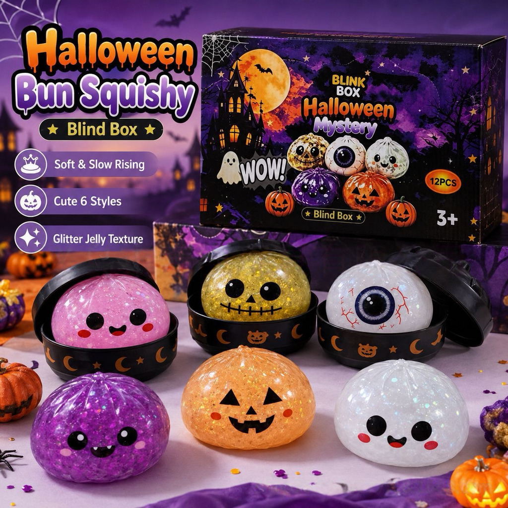 Halloween Dumpling Blind Box Squishy — ASMR Stress Relief Squeeze Toy