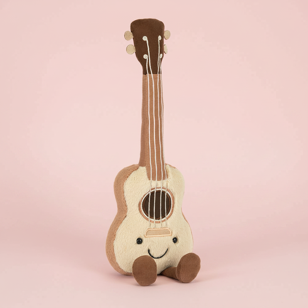 Amuseables Ukulele pink background