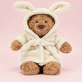Bartholomew Bear Bathrobe pink background