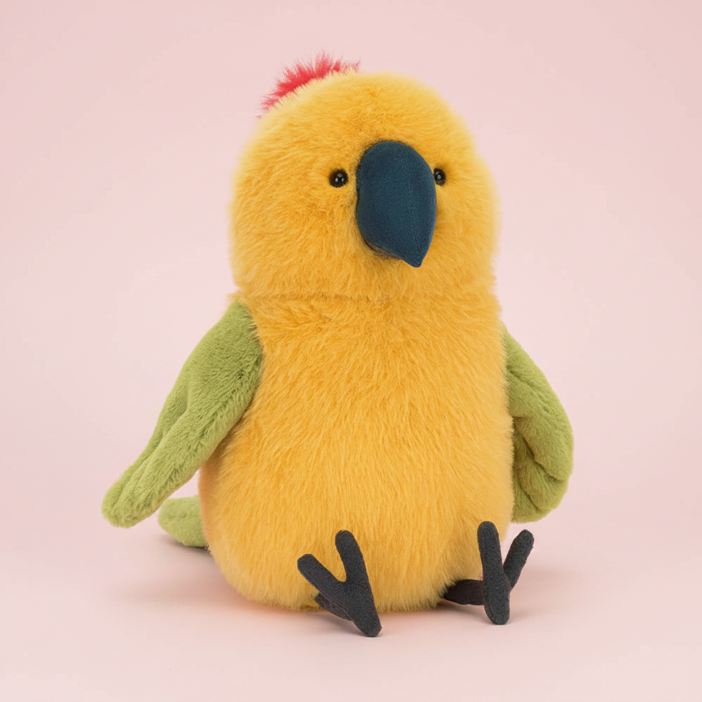 Budgeby Parrot pink background
