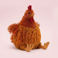 Cecile Chicken pink background