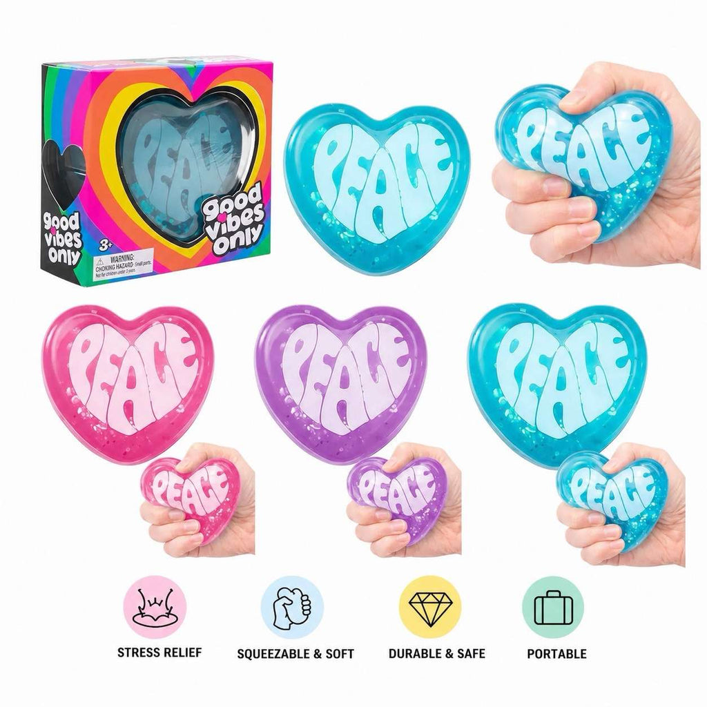 Good Vibes Only Glitter Heart