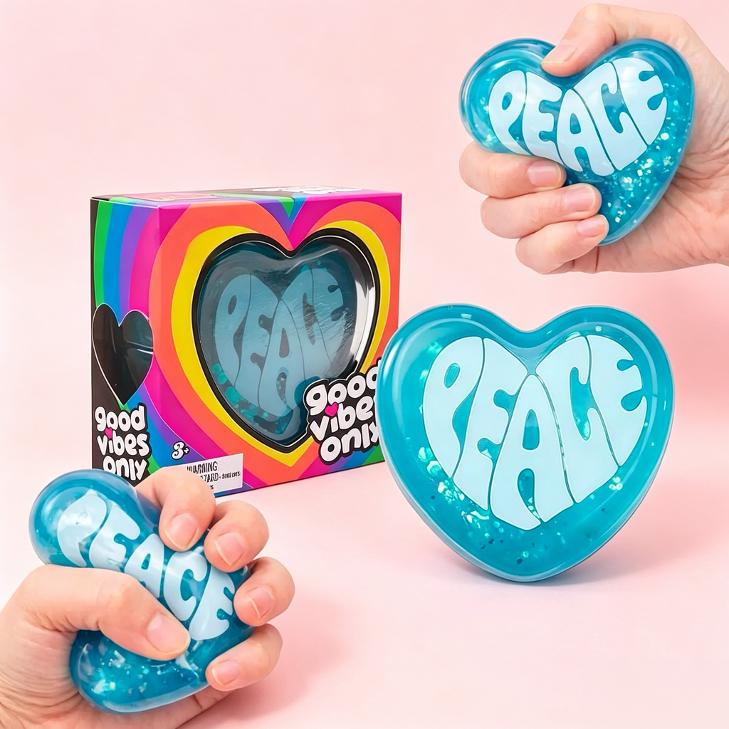 Good Vibes Only Glitter Heart