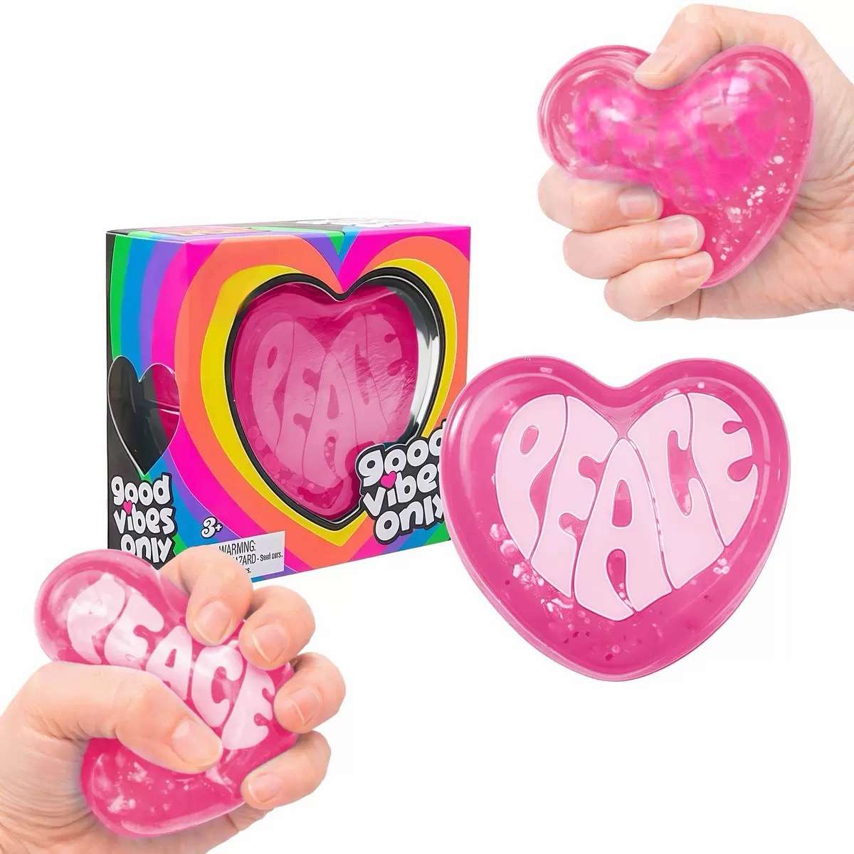 Good Vibes Only Glitter Heart