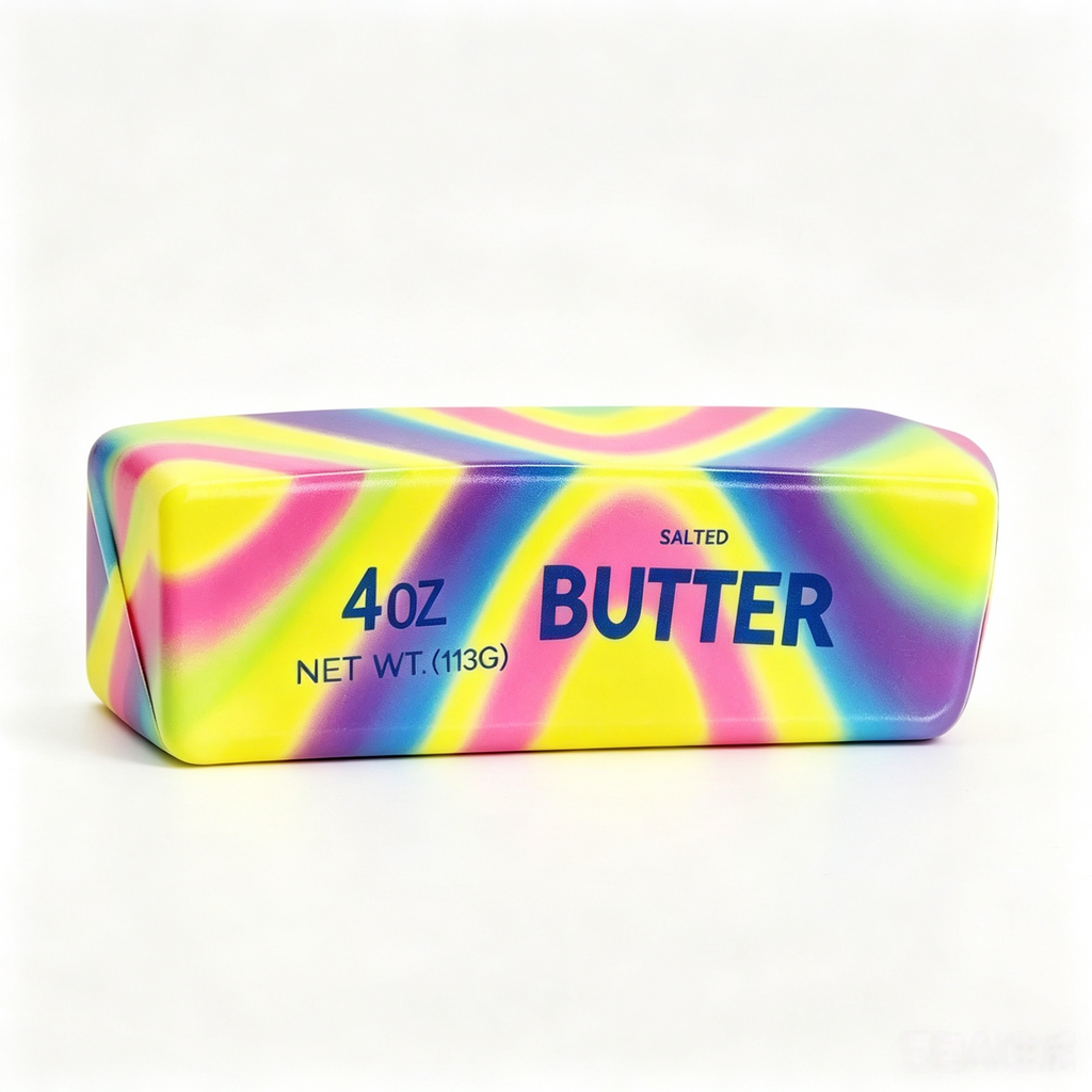 Rainbow Swirl Butter Squishy