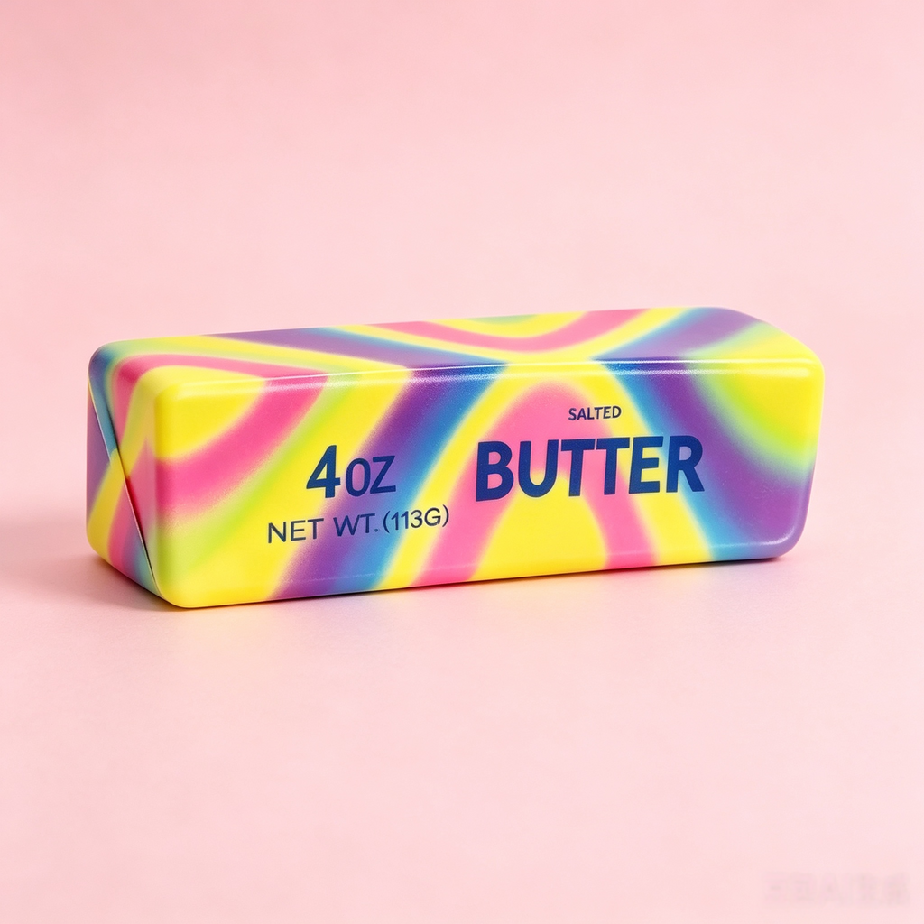 Rainbow Swirl Butter Squishy