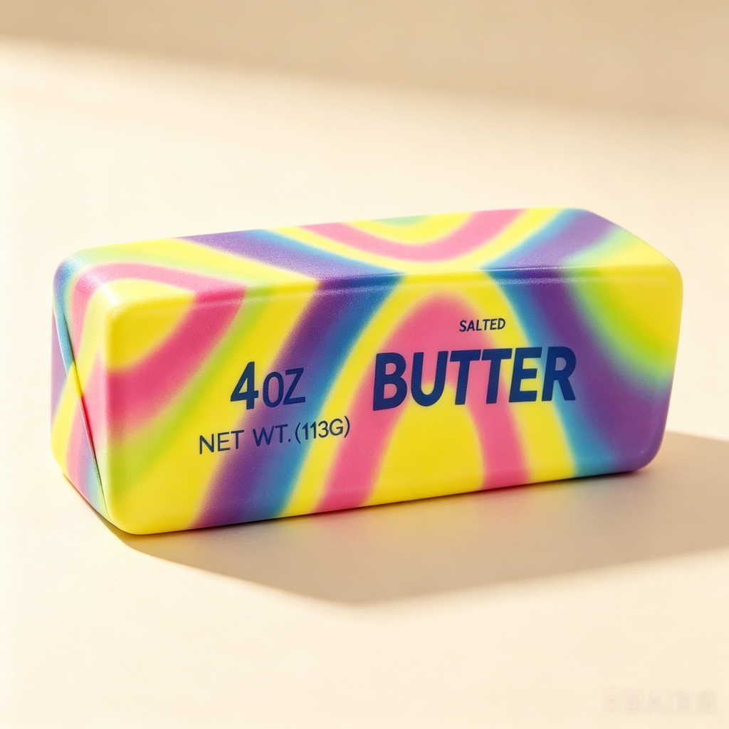 Rainbow Swirl Butter Squishy