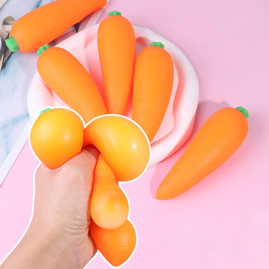 Carrot Shaped Squishy Squeeze Toy — Slow-Rise Stress Relief