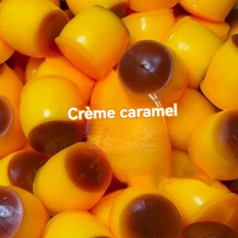 Caramel Pudding Squishy Stress Relief Toy