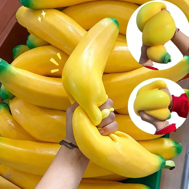 Giant Banana Squishy Toy — Slow-Rise Stress Relief Squeeze Toy