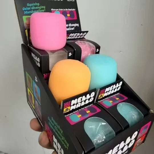 UV Colour-Changing Marshmallow Squishy Stress Relief Toy