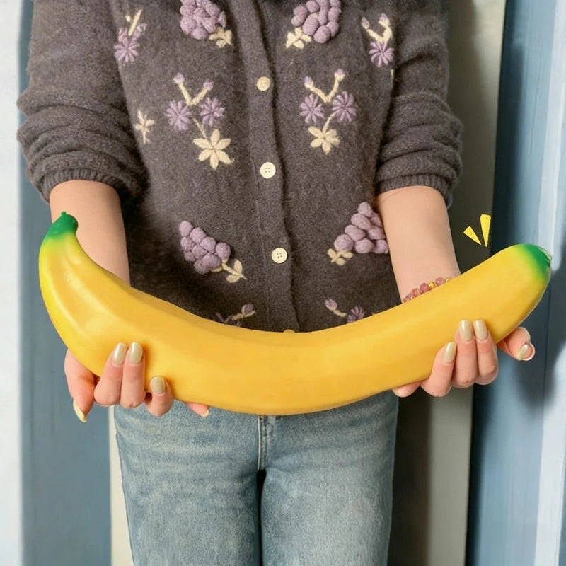 Giant Banana Squishy Toy — Slow-Rise Stress Relief Squeeze Toy