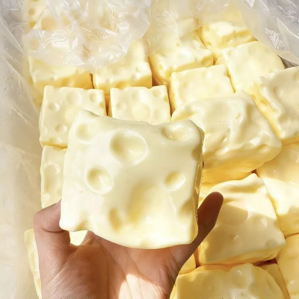 Jumbo Cheese Cube Squishy