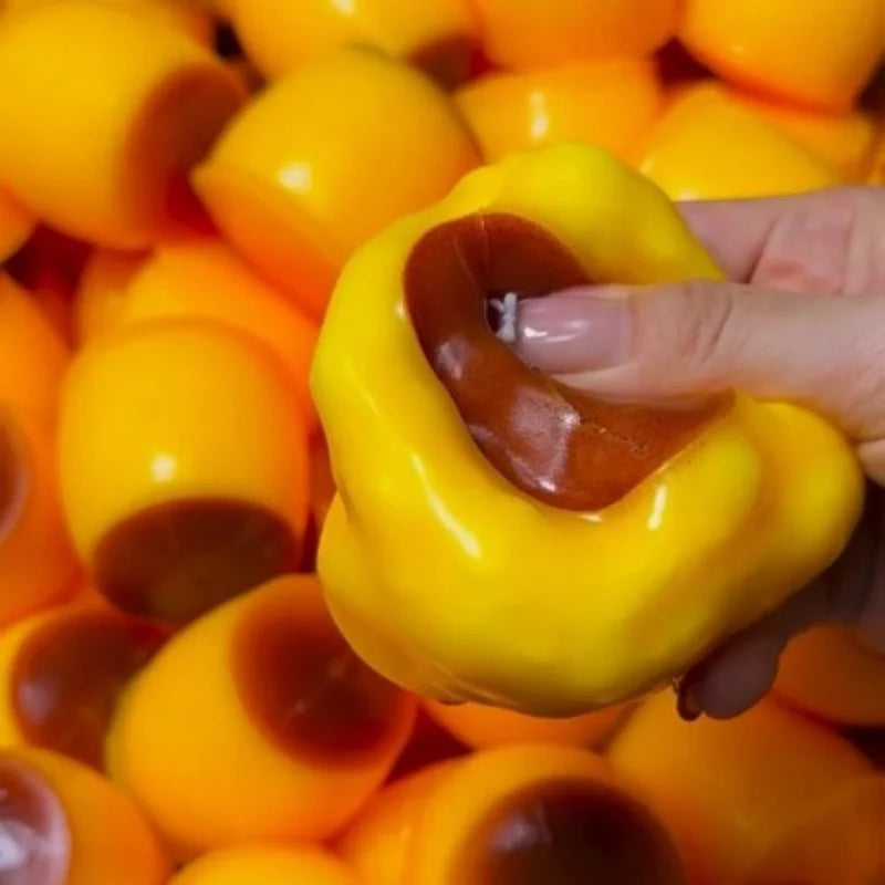Caramel Pudding Squishy Stress Relief Toy