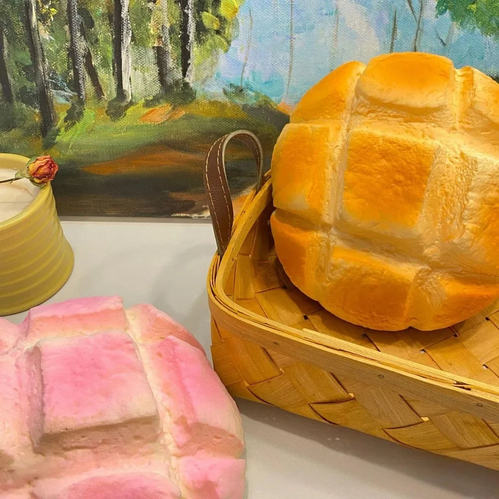 Oversized Pineapple Bun Squishy — Slow-Rise Stress Relief Toy