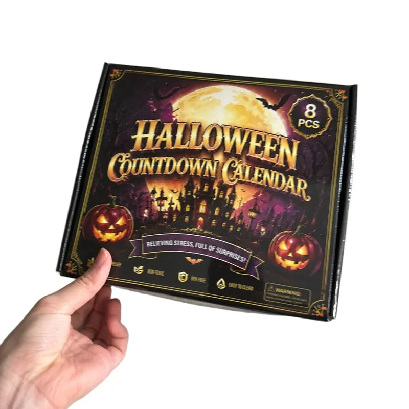Halloween Countdown Advent Calendar Squishy Box — Stress Relief Gift Set