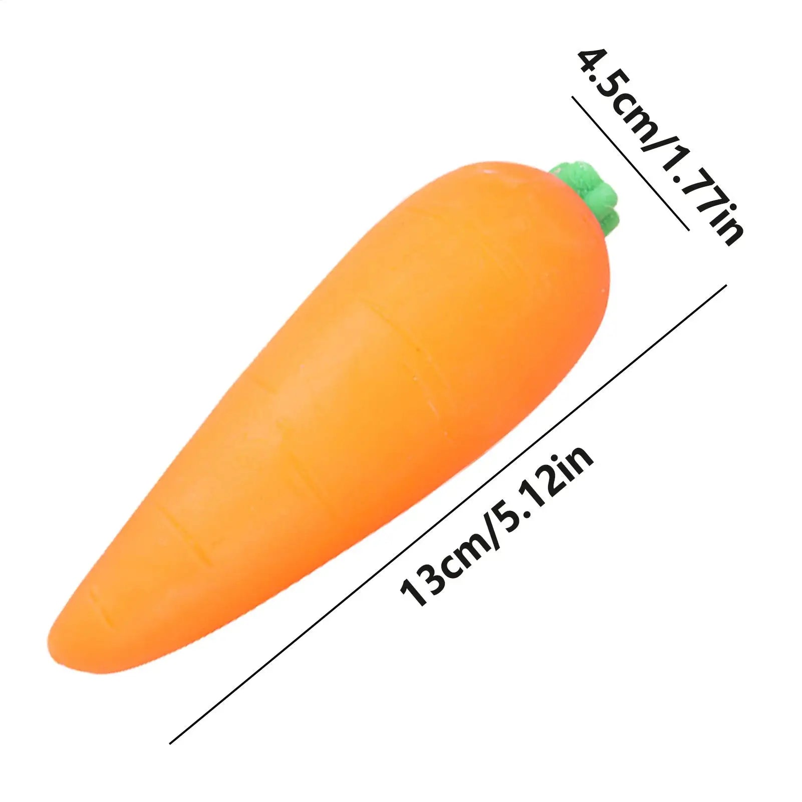 Carrot Shaped Squishy Squeeze Toy — Slow-Rise Stress Relief