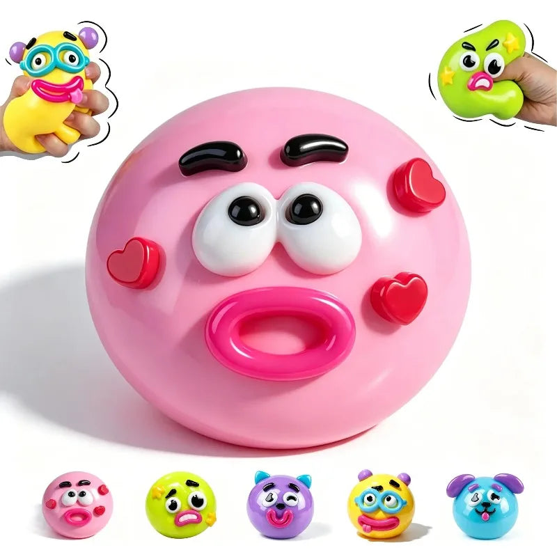 Dog Face Swap Squishy — Slow-Rise Moldable Stress Relief Toy