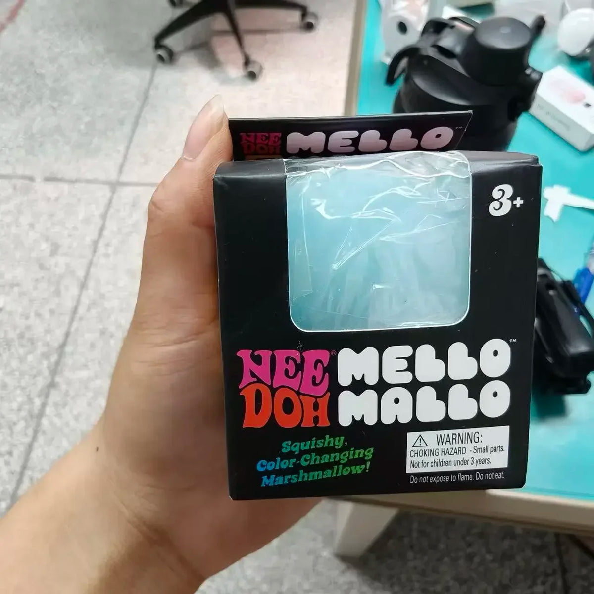 UV Colour-Changing Marshmallow Squishy Stress Relief Toy