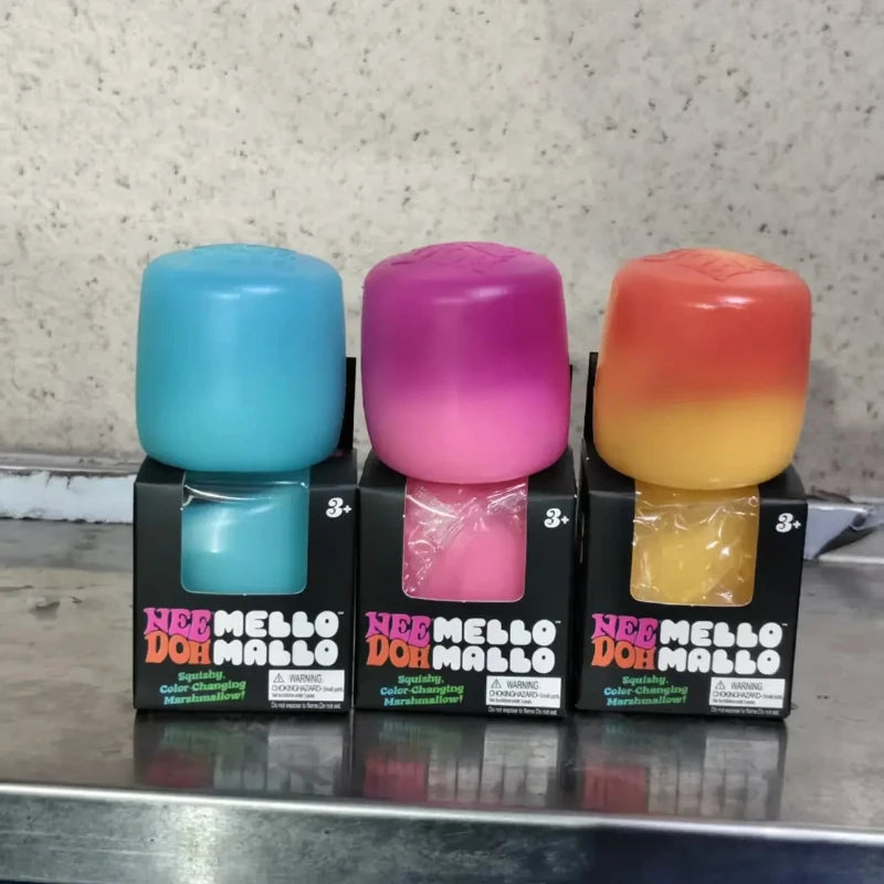 UV Colour-Changing Marshmallow Squishy Stress Relief Toy