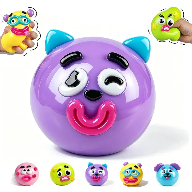 Dog Face Swap Squishy — Slow-Rise Moldable Stress Relief Toy