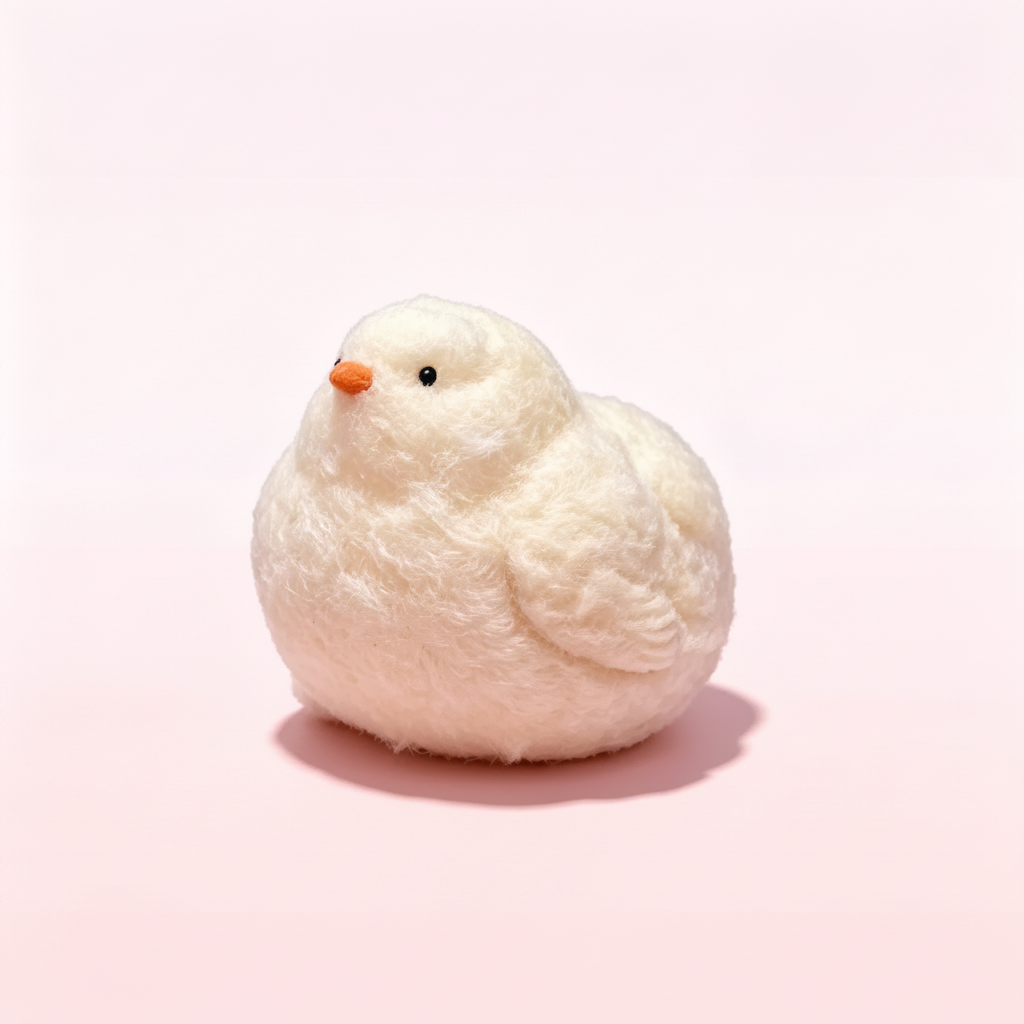 Squishy Chick pink background
