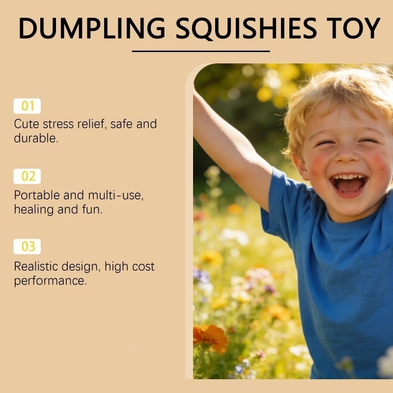 Glitter Dumpling Squishy Stress Relief Toy