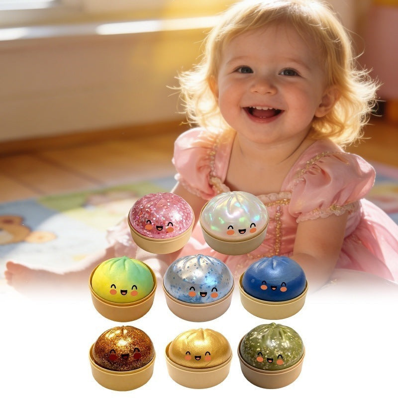 Glitter Dumpling Squishy Stress Relief Toy