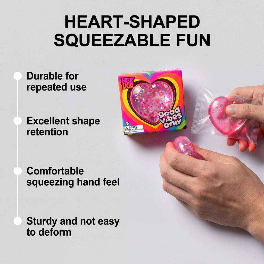 NeeDoh Heart Shaped Squishy Toy