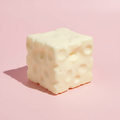 Cheese Cube Squishy Pink Background