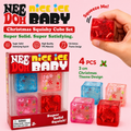 Christmas Mini Ice Cube Squishy  Festive 4-Pack