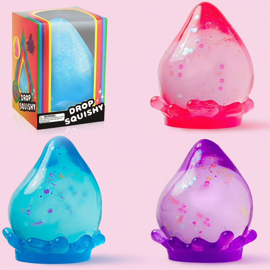 Drop Squishy - Pink Background