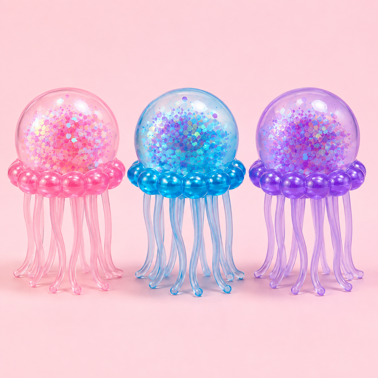 Extra-Large Jellyfish Squishy  Pink, Blue & Purple