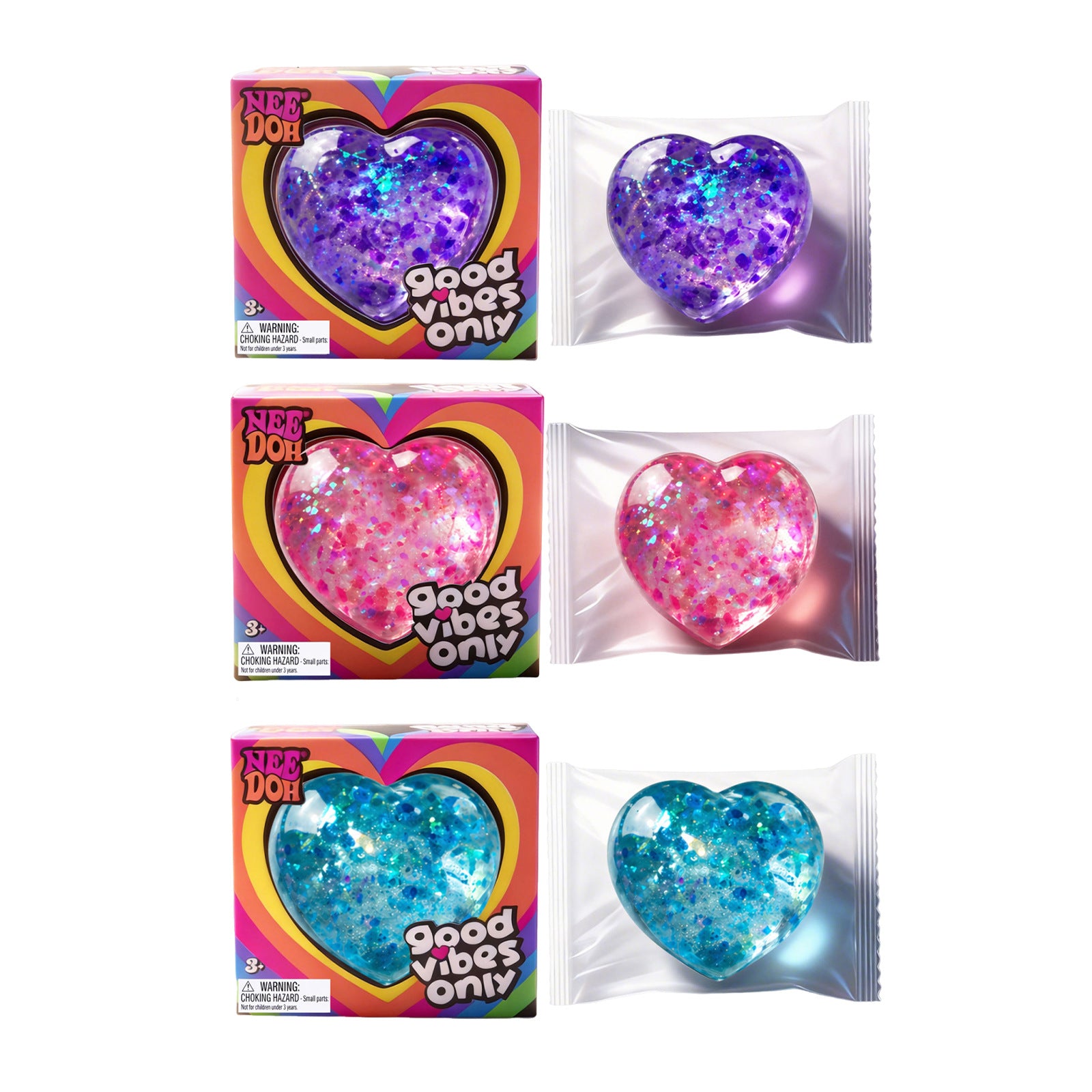 NeeDoh Heart Shaped Squishy Toy