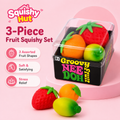 3-in-1 Fruit Party Squishy Set