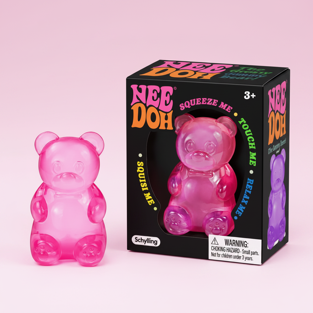 Gummy Bear with Original Box - Pink Background